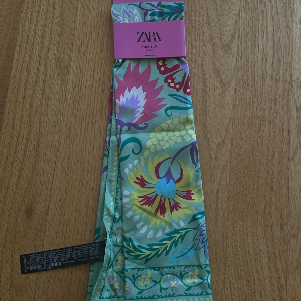 Floral Silk Scarf
